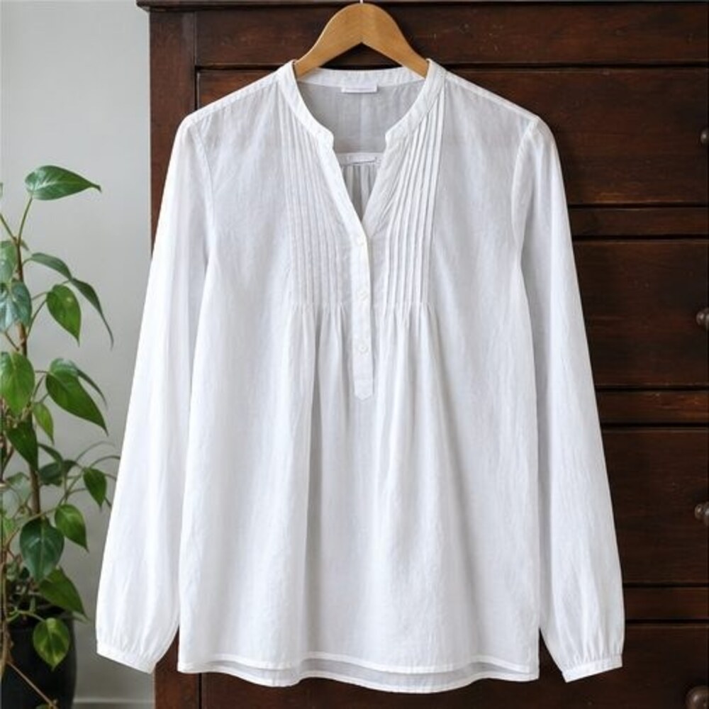 Sage Smocked Top